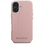 Husa Karl Lagerfeld FW Stamped Karl cu MagSafe compatibila cu iPhone 16, Roz 2 - lerato.ro