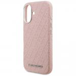 Husa Karl Lagerfeld FW Stamped Karl cu MagSafe compatibila cu iPhone 16, Roz 7 - lerato.ro