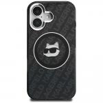 Husa Karl Lagerfeld IML Choupette Head Logo cu MagSafe compatibila cu iPhone 16, Negru 2 - lerato.ro