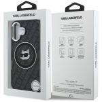 Husa Karl Lagerfeld IML Choupette Head Logo cu MagSafe compatibila cu iPhone 16, Negru 9 - lerato.ro