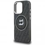 Husa Karl Lagerfeld IML Choupette Head Logo cu MagSafe compatibila cu iPhone 16 Pro Max, Negru 7 - lerato.ro