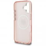 Husa Karl Lagerfeld IML Choupette Head Logo cu MagSafe compatibila cu iPhone 16, Roz 8 - lerato.ro