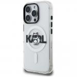 Husa Karl Lagerfeld IML Choupette Sketch Logo cu MagSafe compatibila cu iPhone 16 Pro Max, Transparent 3 - lerato.ro