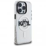 Husa Karl Lagerfeld IML Choupette Sketch Logo cu MagSafe compatibila cu iPhone 16 Pro Max, Transparent 5 - lerato.ro