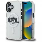 Husa Karl Lagerfeld IML Choupette Head Sketch Logo cu MagSafe compatibila cu iPhone 16, Transparent 4 - lerato.ro