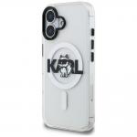 Husa Karl Lagerfeld IML Choupette Head Sketch Logo cu MagSafe compatibila cu iPhone 16, Transparent 3 - lerato.ro