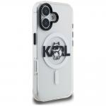 Husa Karl Lagerfeld IML Choupette Head Sketch Logo cu MagSafe compatibila cu iPhone 16, Transparent 5 - lerato.ro