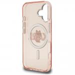 Husa Karl Lagerfeld IML Choupette Head Sketch Logo cu MagSafe compatibila cu iPhone 16, Roz 8 - lerato.ro