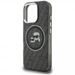 Husa Karl Lagerfeld IML Glitter Karl and Choupette Heads Logo cu MagSafe compatibila cu iPhone 16 Pro, Negru 7 - lerato.ro