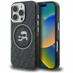 Husa Karl Lagerfeld IML Glitter Karl & Choupette Heads Logo cu MagSafe compatibila cu iPhone 16 Pro Max, Negru 4 - lerato.ro