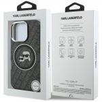 Husa Karl Lagerfeld IML Glitter Karl & Choupette Heads Logo cu MagSafe compatibila cu iPhone 16 Pro Max, Negru 9 - lerato.ro
