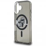 Husa Karl Lagerfeld IML Glitter Karl and Choupette Sketch Logo cu MagSafe compatibila cu iPhone 16, Negru 7 - lerato.ro