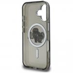 Husa Karl Lagerfeld IML Glitter Karl and Choupette Sketch Logo cu MagSafe compatibila cu iPhone 16, Negru 8 - lerato.ro