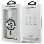 Husa Karl Lagerfeld IML Glitter Karl and Choupette Sketch Logo cu MagSafe compatibila cu iPhone 16 Pro, Negru 9 - lerato.ro