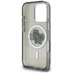 Husa Karl Lagerfeld IML Glitter Karl & Choupette Sketch Logo cu MagSafe compatibila cu iPhone 16 Pro Max, Negru 8 - lerato.ro