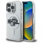 Husa Karl Lagerfeld IML Glitter Karl & Choupette Sketch Logo cu MagSafe compatibila cu iPhone 16 Pro Max, Transparent 4 - lerato.ro