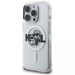 Husa Karl Lagerfeld IML Glitter Karl & Choupette Sketch Logo cu MagSafe compatibila cu iPhone 16 Pro Max, Transparent 3 - lerato.ro