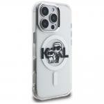 Husa Karl Lagerfeld IML Glitter Karl & Choupette Sketch Logo cu MagSafe compatibila cu iPhone 16 Pro Max, Transparent 5 - lerato.ro
