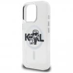 Husa Karl Lagerfeld IML Glitter Karl & Choupette Sketch Logo cu MagSafe compatibila cu iPhone 16 Pro Max, Transparent 7 - lerato.ro