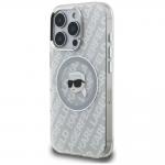 Husa Karl Lagerfeld IML Karl Head Logo cu MagSafe compatibila cu iPhone 16 Pro Max, Gri 3 - lerato.ro