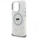 Husa Karl Lagerfeld IML Karl Head Logo cu MagSafe compatibila cu iPhone 16 Pro Max, Gri 7 - lerato.ro