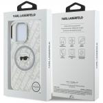 Husa Karl Lagerfeld IML Karl Head Logo cu MagSafe compatibila cu iPhone 16 Pro Max, Gri 9 - lerato.ro