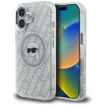 Husa Karl Lagerfeld IML Karl Head Logo cu MagSafe compatibila cu iPhone 16, Gri 4 - lerato.ro