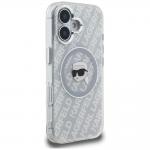 Husa Karl Lagerfeld IML Karl Head Logo cu MagSafe compatibila cu iPhone 16, Gri 5 - lerato.ro