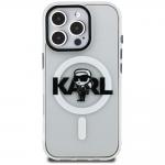 Husa Karl Lagerfeld IML Karl Sketch Logo cu MagSafe compatibila cu iPhone 16 Pro Max, Transparent 2 - lerato.ro