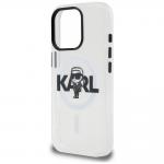 Husa Karl Lagerfeld IML Karl Sketch Logo cu MagSafe compatibila cu iPhone 16 Pro Max, Transparent 7 - lerato.ro