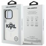 Husa Karl Lagerfeld IML Karl Sketch Logo cu MagSafe compatibila cu iPhone 16 Pro Max, Transparent 9 - lerato.ro