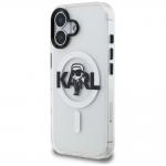 Husa Karl Lagerfeld IML Karl Sketch Logo cu MagSafe compatibila cu iPhone 16, Transparent 3 - lerato.ro