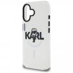 Husa Karl Lagerfeld IML Karl Sketch Logo cu MagSafe compatibila cu iPhone 16, Transparent 7 - lerato.ro