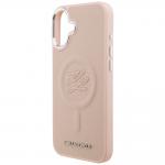 Husa Karl Lagerfeld Initial and Metal Logo cu MagSafe compatibila cu iPhone 16 Plus, Roz 7 - lerato.ro