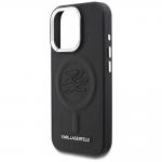 Husa Karl Lagerfeld Initial and Metal Logo cu MagSafe compatibila cu iPhone 16 Pro, Negru 7 - lerato.ro