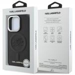 Husa Karl Lagerfeld Initial and Metal Logo cu MagSafe compatibila cu iPhone 16 Pro, Negru 9 - lerato.ro