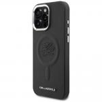 Husa Karl Lagerfeld Embossed Ring Initials cu MagSafe compatibila cu iPhone 16 Pro Max, Negru 3 - lerato.ro