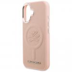 Husa Karl Lagerfeld Initial and Metal Logo cu MagSafe compatibila cu iPhone 16, Roz 7 - lerato.ro