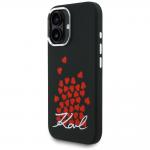 Husa Karl Lagerfeld Silicone Heart Sign Logo cu MagSafe compatibila cu iPhone 16, Negru 3 - lerato.ro