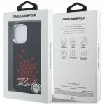 Husa Karl Lagerfeld Silicone Heart Sign Logo cu MagSafe compatibila cu iPhone 16, Negru 9 - lerato.ro