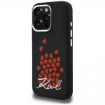 Husa Karl Lagerfeld Silicone Heart Sign Logo cu MagSafe compatibila cu iPhone 16 Pro, Negru 3 - lerato.ro