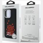 Husa Karl Lagerfeld Silicone Heart Sign Logo cu MagSafe compatibila cu iPhone 16 Pro, Negru 9 - lerato.ro