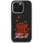 Husa Karl Lagerfeld Silicone Heart Sign Logo cu MagSafe compatibila cu iPhone 16 Pro Max, Negru 2 - lerato.ro