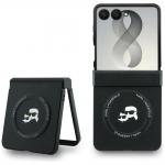 Husa Karl Lagerfeld Karl and Choupette Pins cu MagSafe compatibila cu Samsung Galaxy Z Flip 8, Negru 3 - lerato.ro
