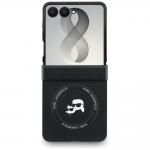 Husa Karl Lagerfeld Karl and Choupette Pins cu MagSafe compatibila cu Samsung Galaxy Z Flip 8, Negru 2 - lerato.ro