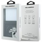 Husa Karl Lagerfeld Karl and Choupette Pins cu MagSafe compatibila cu Samsung Galaxy Z Flip 8, Negru 9 - lerato.ro