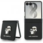 Husa Karl Lagerfeld Karl and Choupette Saffiano Pins cu MagSafe compatibila cu Samsung Galaxy Z Flip 8, Negru 3 - lerato.ro