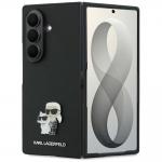 Husa Karl Lagerfeld Saffiano Karl and Choupette Pin compatibila cu Samsung Galaxy Z Fold 8 Ultra, Negru 2 - lerato.ro