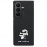 Husa Karl Lagerfeld Saffiano Karl and Choupette Pin compatibila cu Samsung Galaxy Z Fold 8 Ultra, Negru 3 - lerato.ro