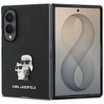 Husa Karl Lagerfeld Saffiano Karl and Choupette Pin compatibila cu Samsung Galaxy Z Fold 8, Negru 2 - lerato.ro